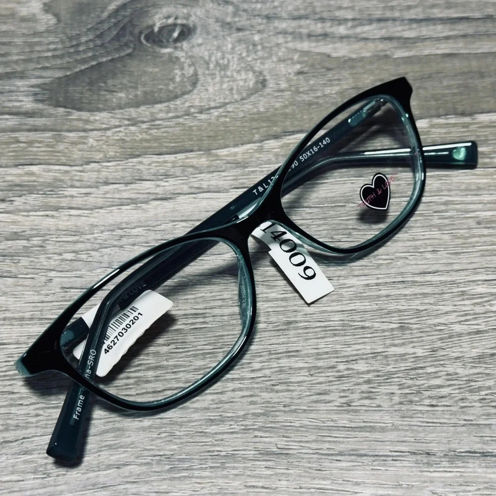 Truth & Love T&L 13 COL 90 Eyeglass Frames Womens 50-16-140 Green Oval Optical